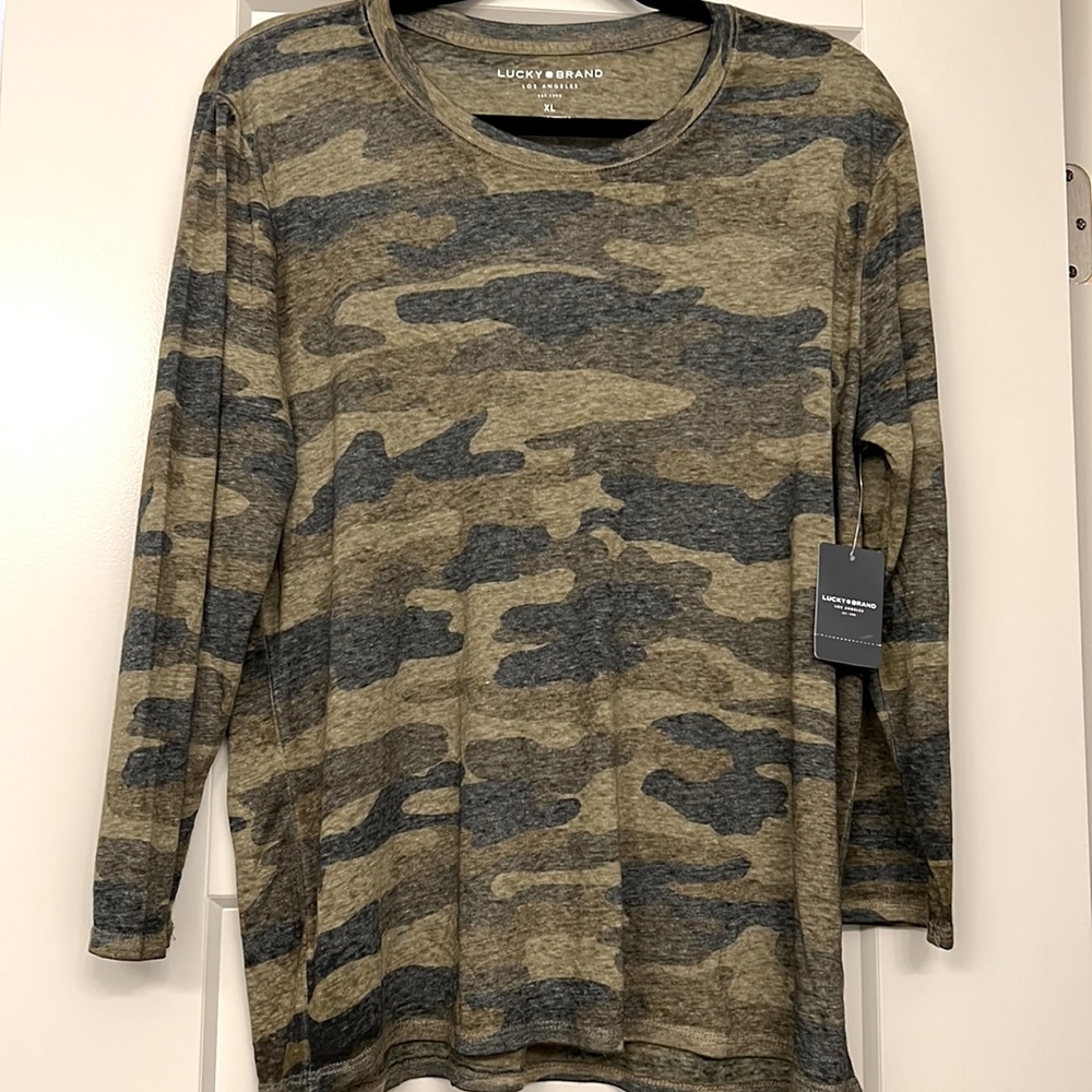 Lucky Brand Long Sleeve Camo
